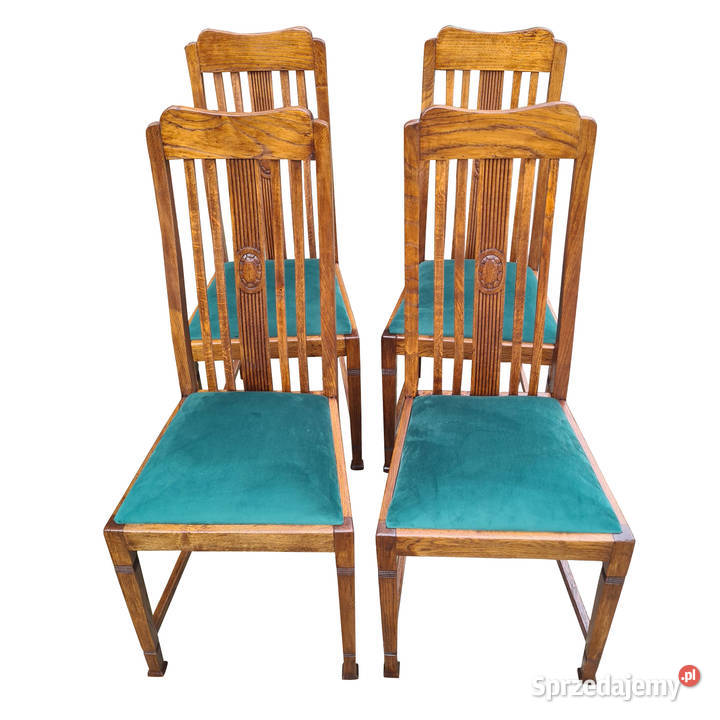 KRZESŁA MIĘDZYWOJENNE KOMPLET zachodniopomorskie Szczecin