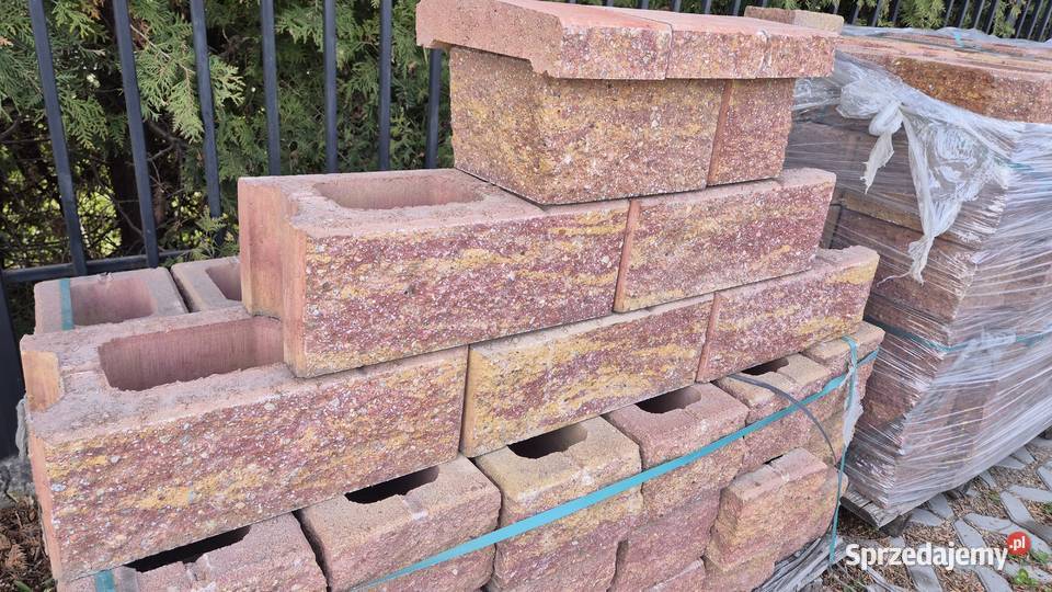 Pustak ogrodzeniowy łupany Cegły, bloczki i pustaki Hryniewicze
