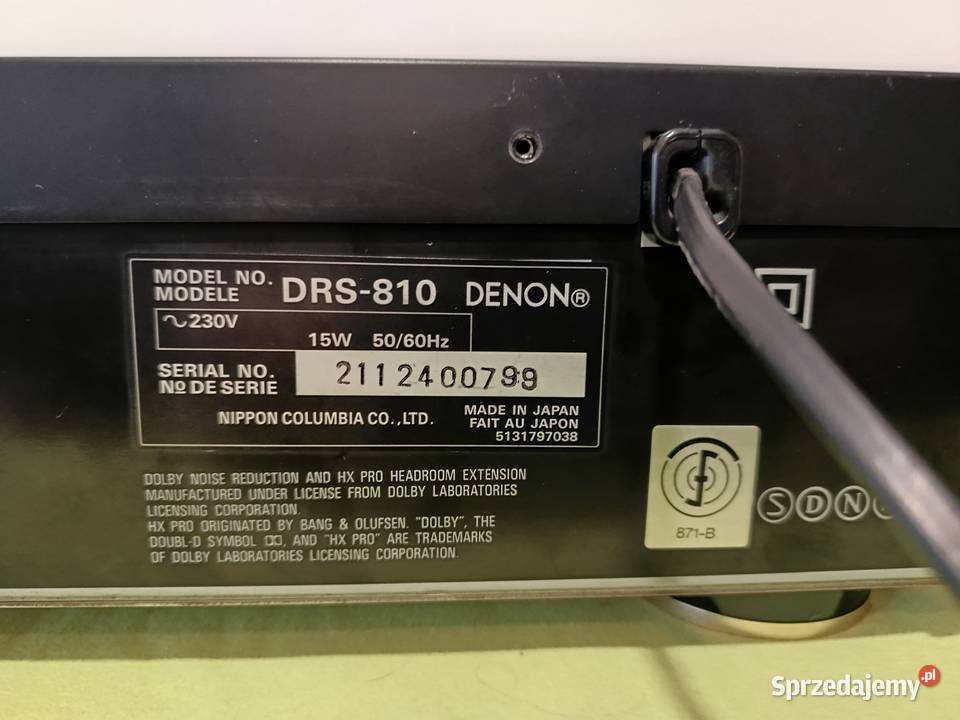 Magnetofon DENON DSR 810 Gdynia
