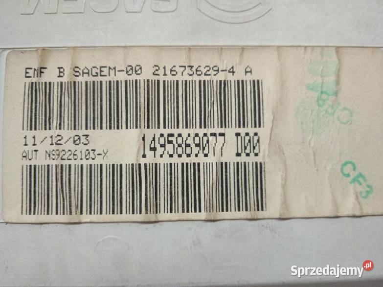 WYŚWIETLACZ 1495869077 Fiat Ulysse I 19942002 Rok produkcji 2004 sprzedam