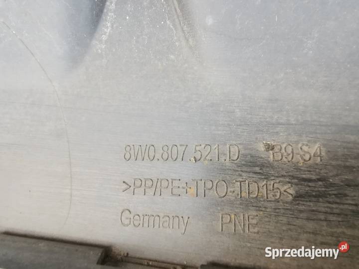 Dyfuzor spoiler zderzaka tył tylny audi a4 s4 b9 Spoilery wielkopolskie Międzychód