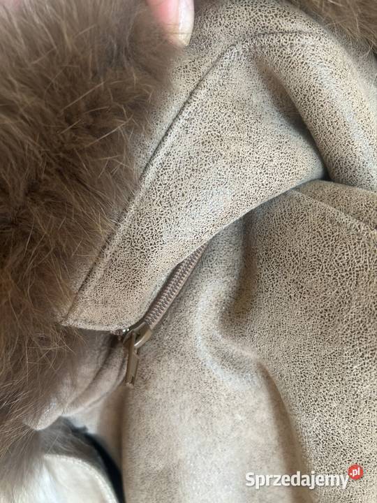 Kożuch kożuszek damski skóra naturalna obszyty Rozmiar 48 Gliwice