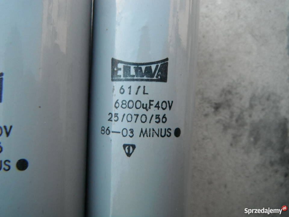 Kondensator 6800uF 40V x 3 Elwa 61L Nowe Chlewiska