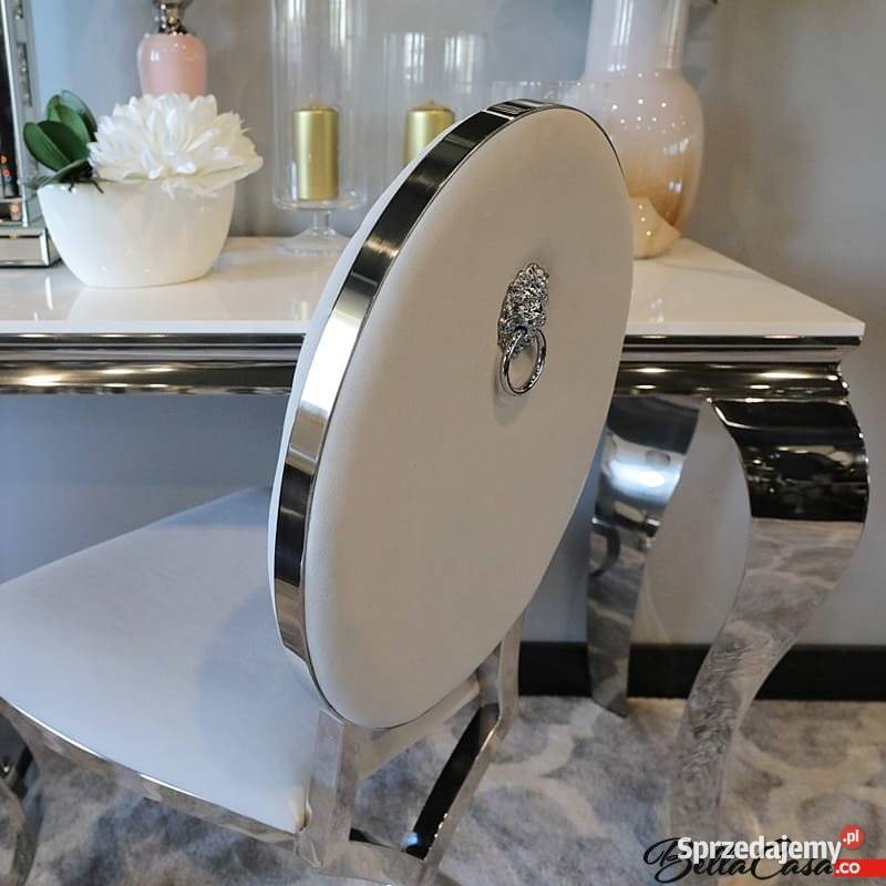 Krzesło Ludwik III glamour z kryształkami 50cm Warszawa