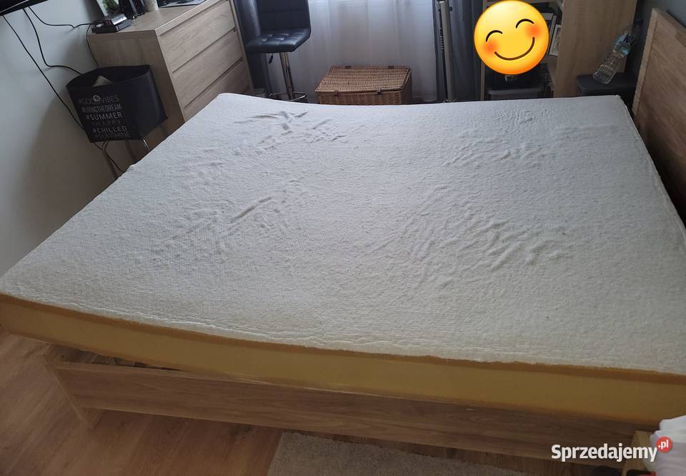 ZESTAW DO SYPIALNI łóżko stelaż materac szafki 160cm Pozostałe