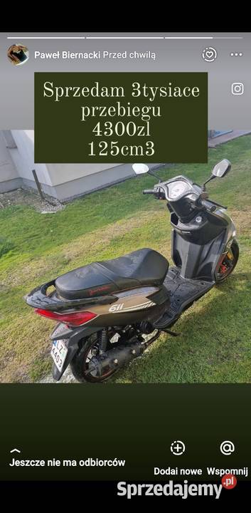 Skuter Junak 611 niski przebieg 3347 okazja Zamość