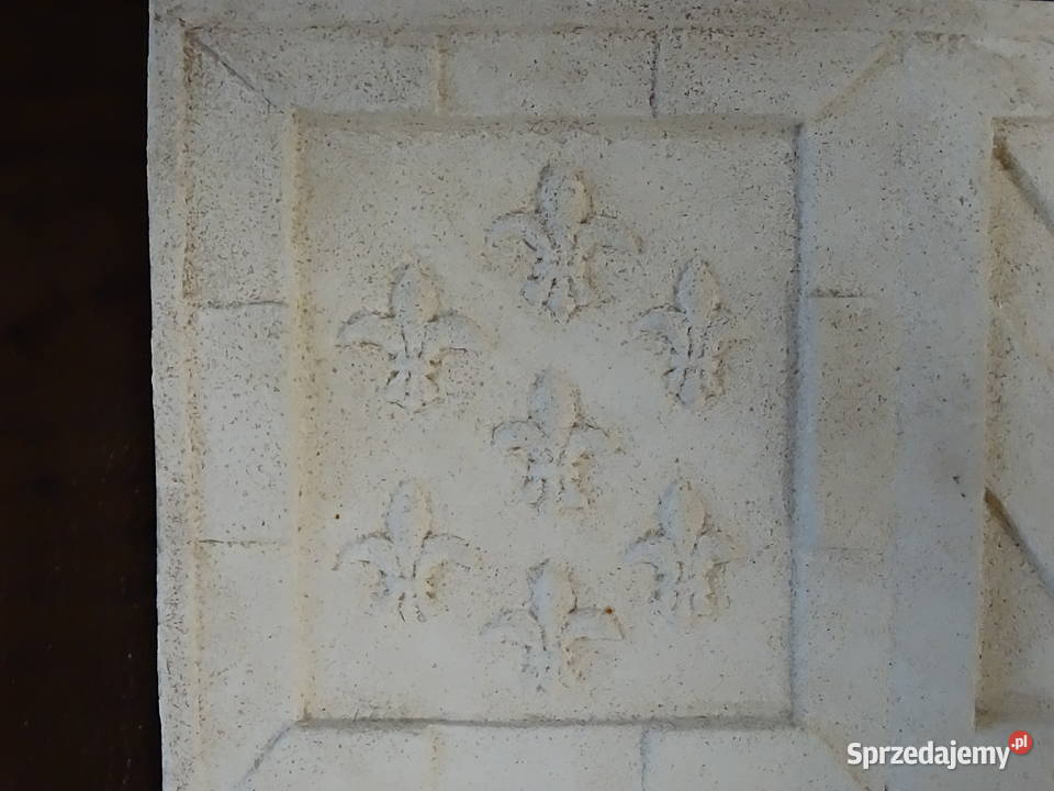 Płaskorzeźba Herb Księstwa Burgundii Dijon 21x18 Biłgoraj