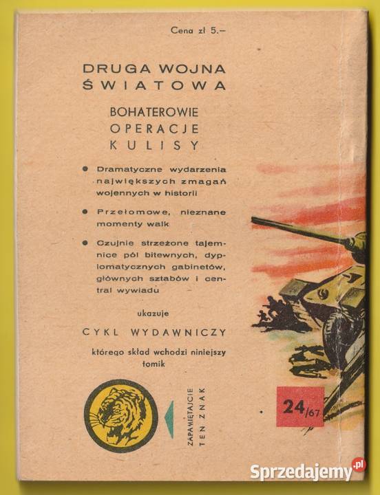 ŻÓŁTY TYGRYS NA LEWYM SKRZYDLE 1967 Łódź
