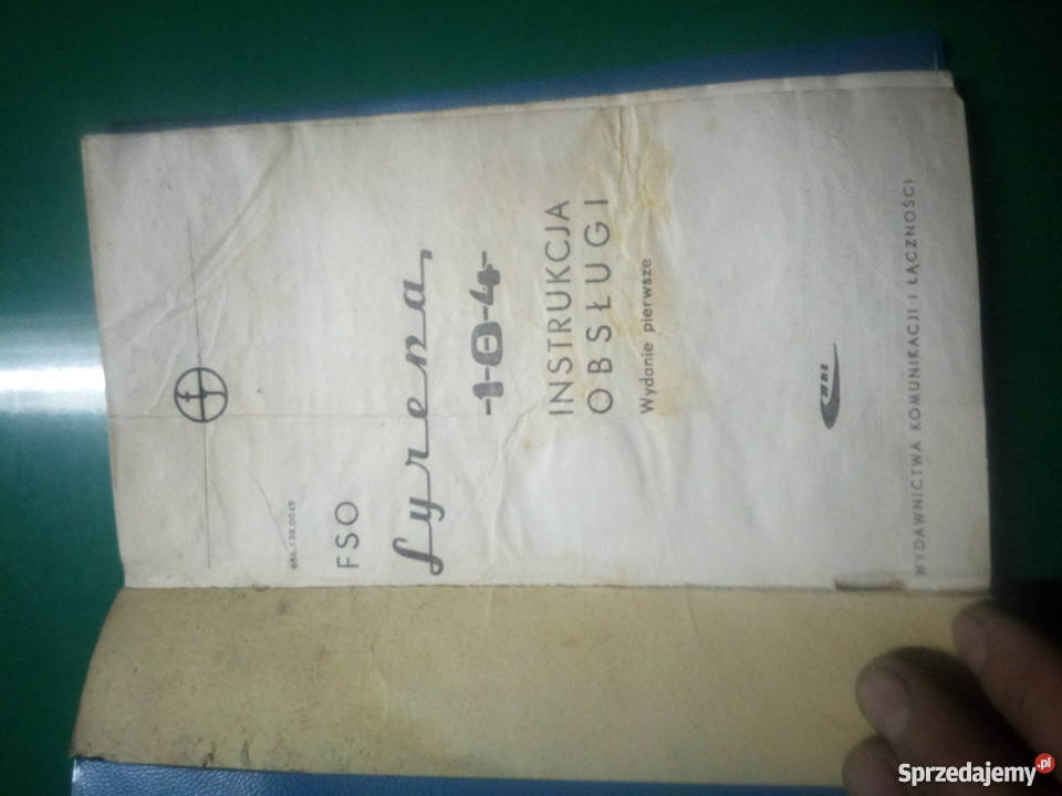 Ksiązka syrena 104 126 star 28 katalog części