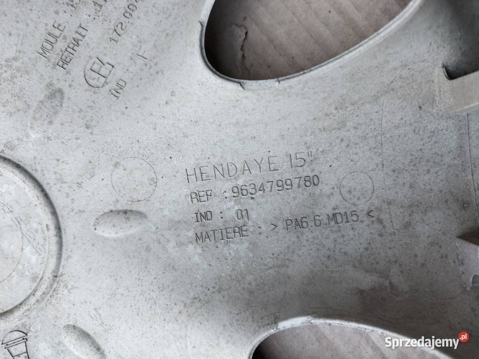 DEKIELEK KOŁPAK KAPSEL CITROEN R15 R 15 Kamień-Kolonia sprzedam