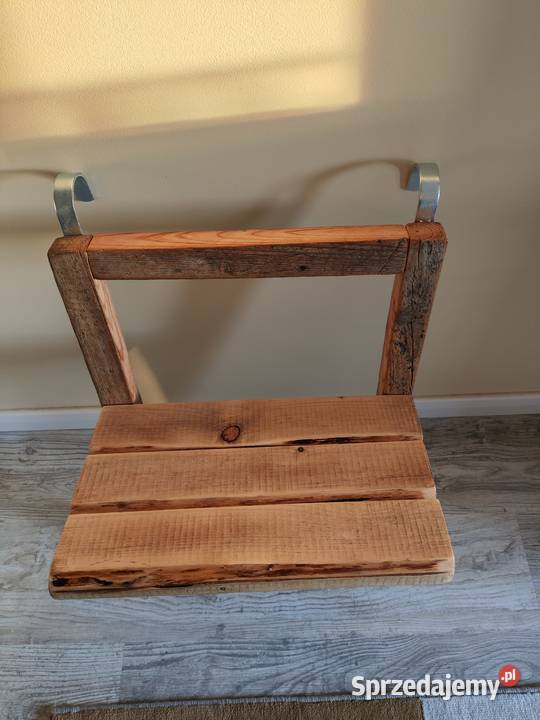 Składany drewniany stolik balkonowy