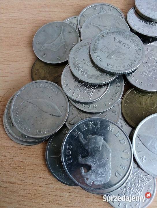 CHORWACJA40 MONETLIPY I KUNY mazowieckie sprzedam