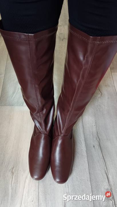 43 Brązowe kozaki wieczorowe NOWE Kraków