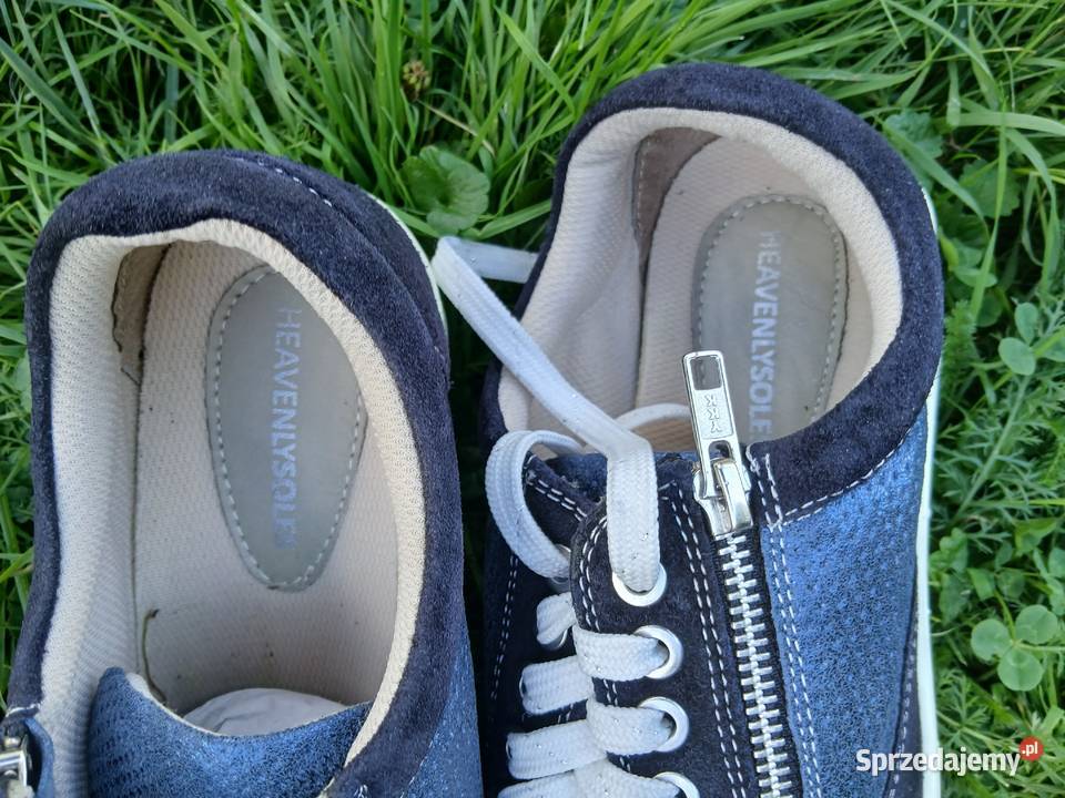 39 buty damskie Granatowe sneakersy koturn 5 Szczerbice sprzedam