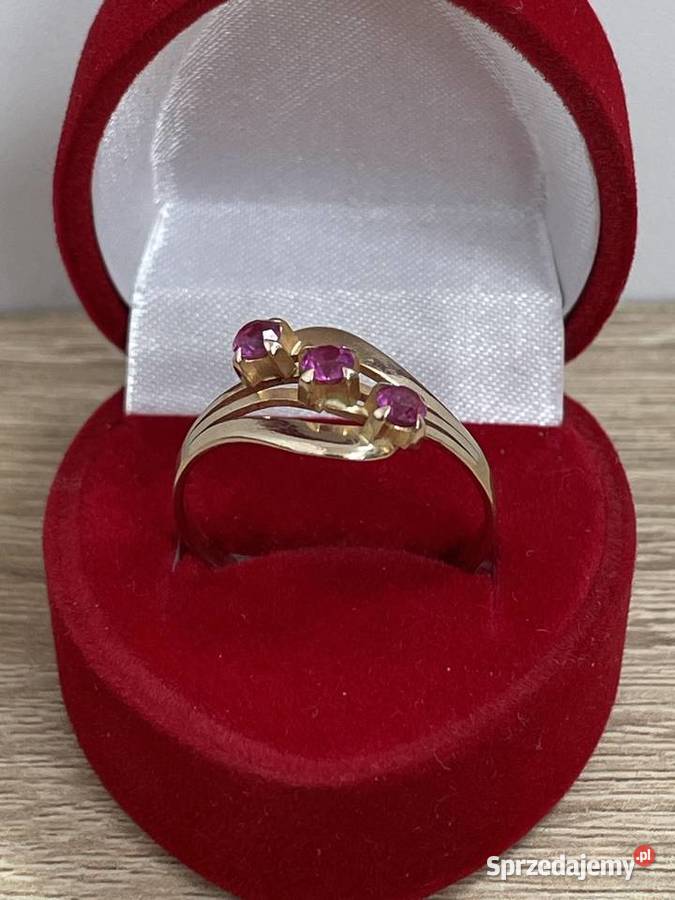 Pierścionek z cyrkoniami 585 p r 18 224g Pierścionki Gdańsk