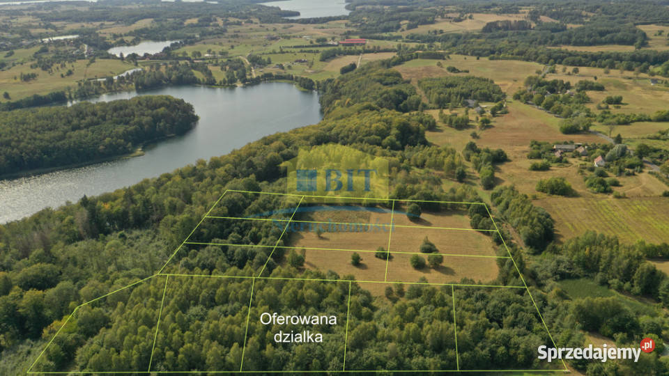 Działka 3087m2 jeziorem Komorze rekreacyjna