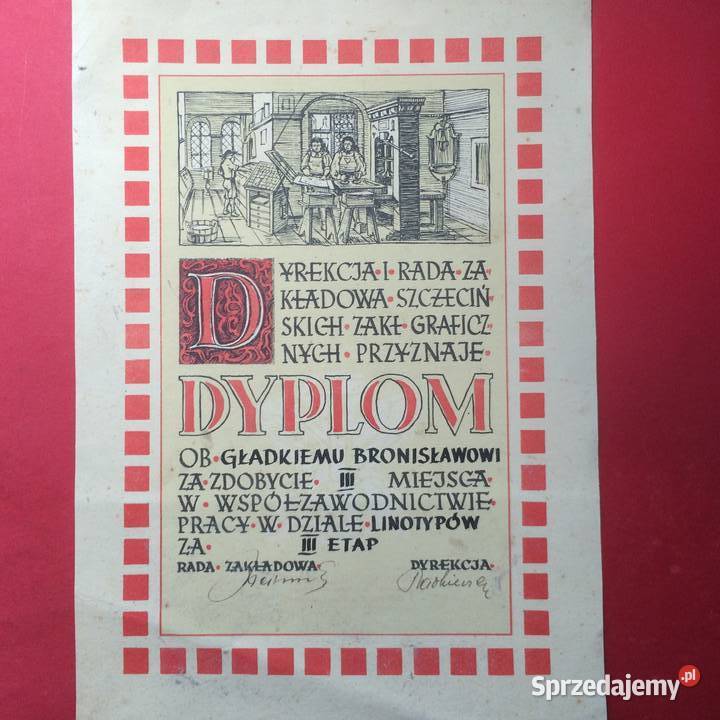 1363 Dyplom 3 Gładki Szczecin