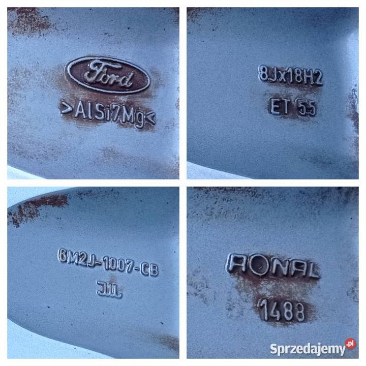 5x108 18 Felgi Koła Alusy FORD Oryginał 22540R18 Opony i felgi Legnica