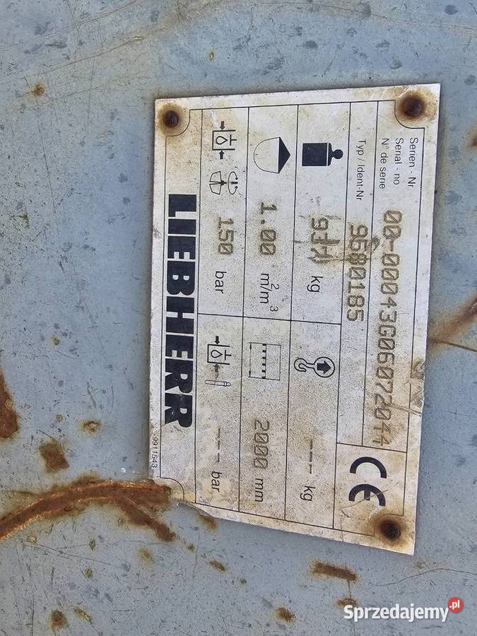 Łyżka skarpowa hydrauliczna Liebherr 914934 Płock