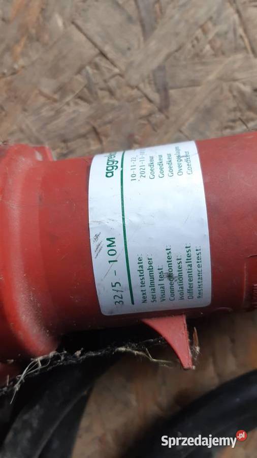 przedlurzacz 10m 32a 5żył wtyczka hermetyczna Węglówka