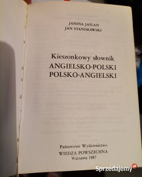 kieszonkowy słownik polsko angielski angielsko Białystok