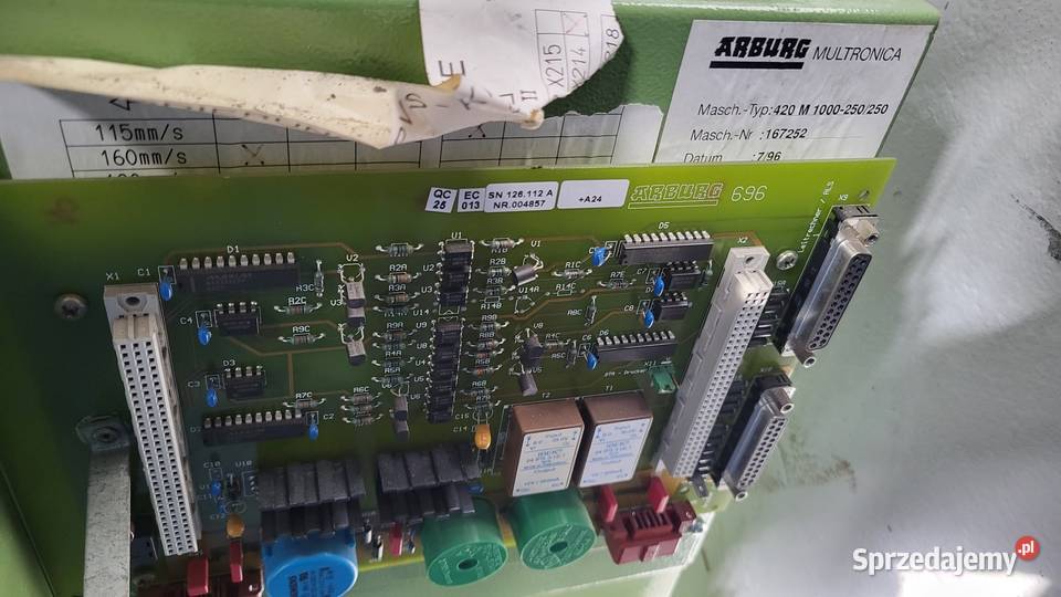 Arburg sterowanie Multronica pulpit sterowniczy Białogard