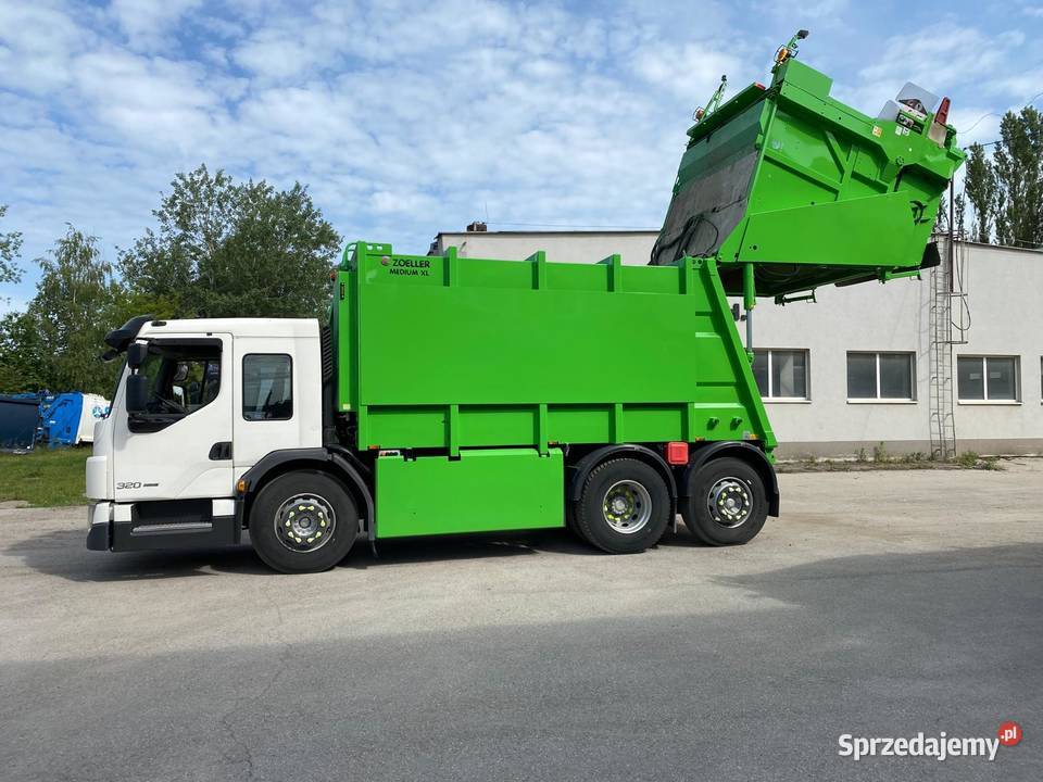 Volvo FE 320 śmieciarka trzyosiowa Zoeller 20m3 świętokrzyskie Nowiny