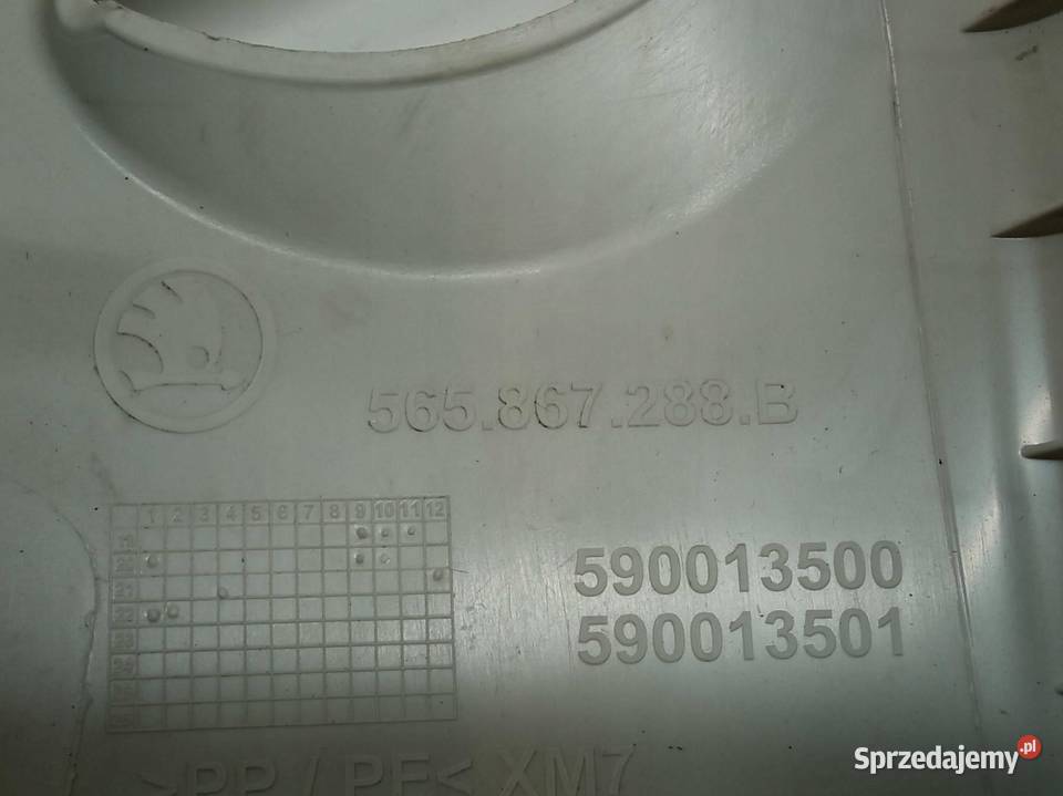 OSŁONA SŁUPKA C D LEWA PRAWA KOMPLET 565867288B Osłony i zaślepki sprzedam