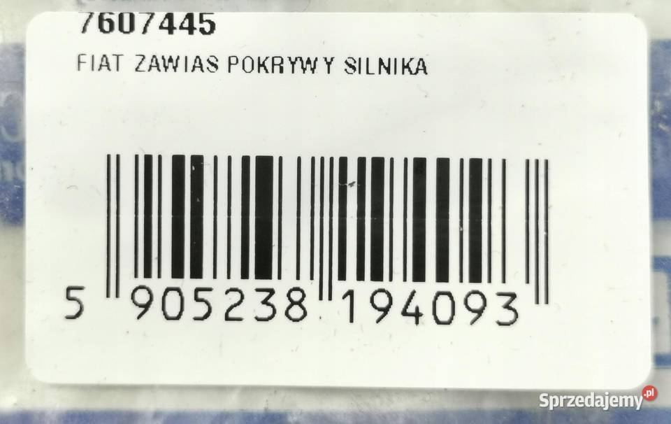 ZAWIAS POKRYWY SILNIKA FIAT TIPO 19871995 NOWY sprzedam