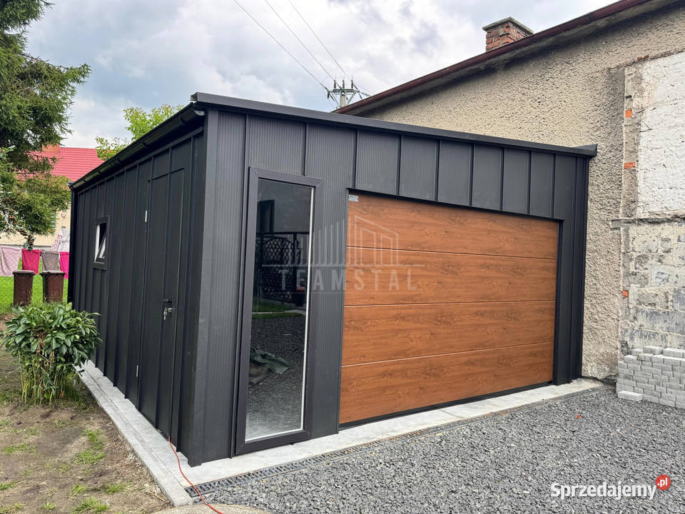 Garaż Blaszany 5x55 m brama 2x okno drzwi blacha warmińsko-mazurskie Dobre Miasto
