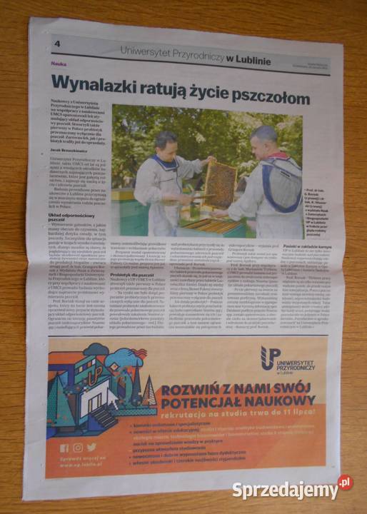 Uniwersytet Przyrodniczy w Lublinie Gazeta lubelskie Parczew sprzedam