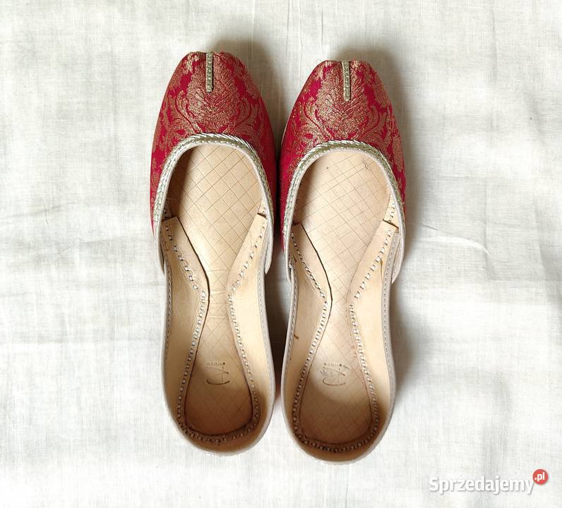 Indyjskie buty baleriny khussa 39 orient boho zachodniopomorskie Szczecin