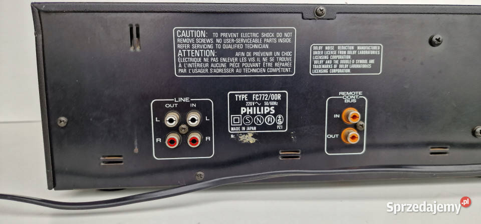 Magnetofon Philips FC772 casette deck Elektronika Międzychód