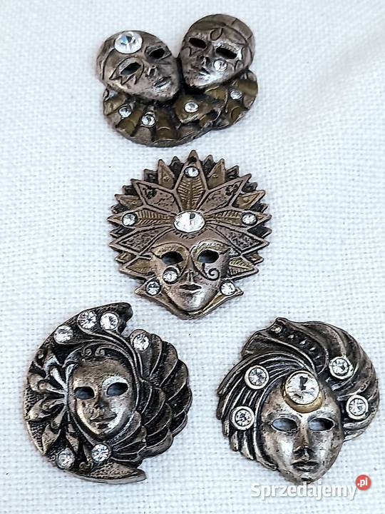Oryginalne magnesy na lodówkę 4 sztuki souvenir Poznań