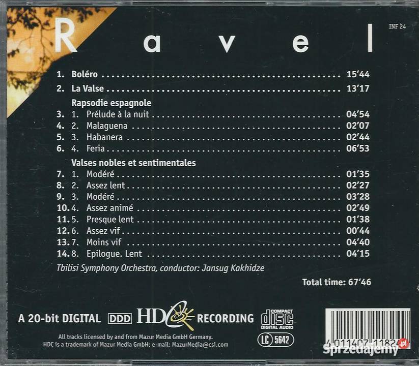 CD Ravel Bolero Brwinów sprzedam