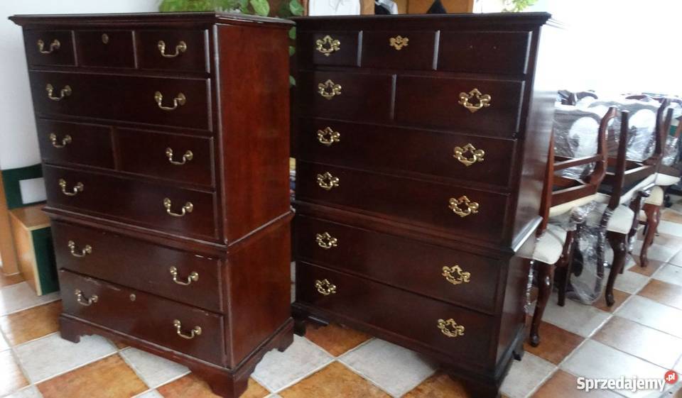 Komoda z litego drewna styl XVIII wiek Drexel 99cm Kraków