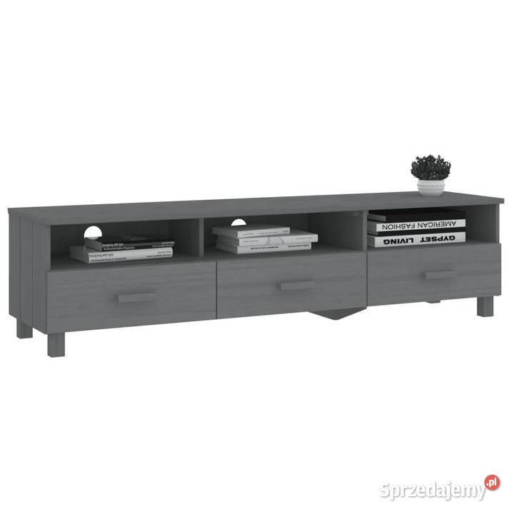 Szafka pod TV HAMAR ciemnoszara 158x40x40 drewno Warszawa