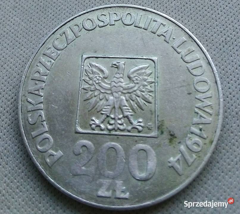 POLSKA200 ZL1974 rSREBRO 625 XXX LAT PRL Numizmatyka mazowieckie Legionowo sprzedam