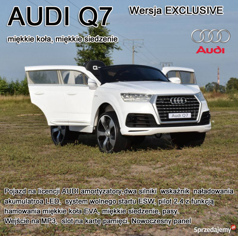 ORYGINALNE AUDI Q7 W NAJLEPSZEJ WERSJI JJ2188 Pojazdy elektryczne i spalinowe sprzedam
