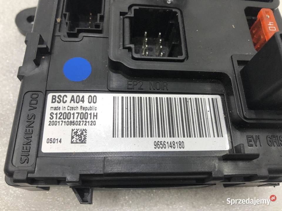 SKRZYNKA BEZPIECZNIKÓW BSC PEUGEOT 407 osobowe sprzedam