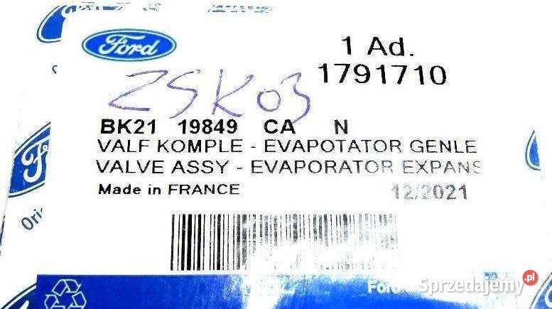 ZAWÓR STEROWANIA KLIMATYZACJI FORD TRANSIT dostawcze dolnośląskie Głogów