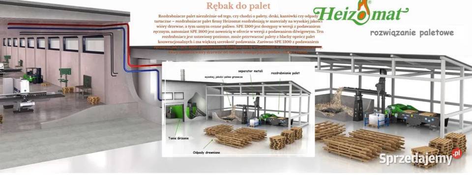 Rozdrabniacz paletowy wydajność 80 palet na godz Magazynowanie lubuskie Kożuchów