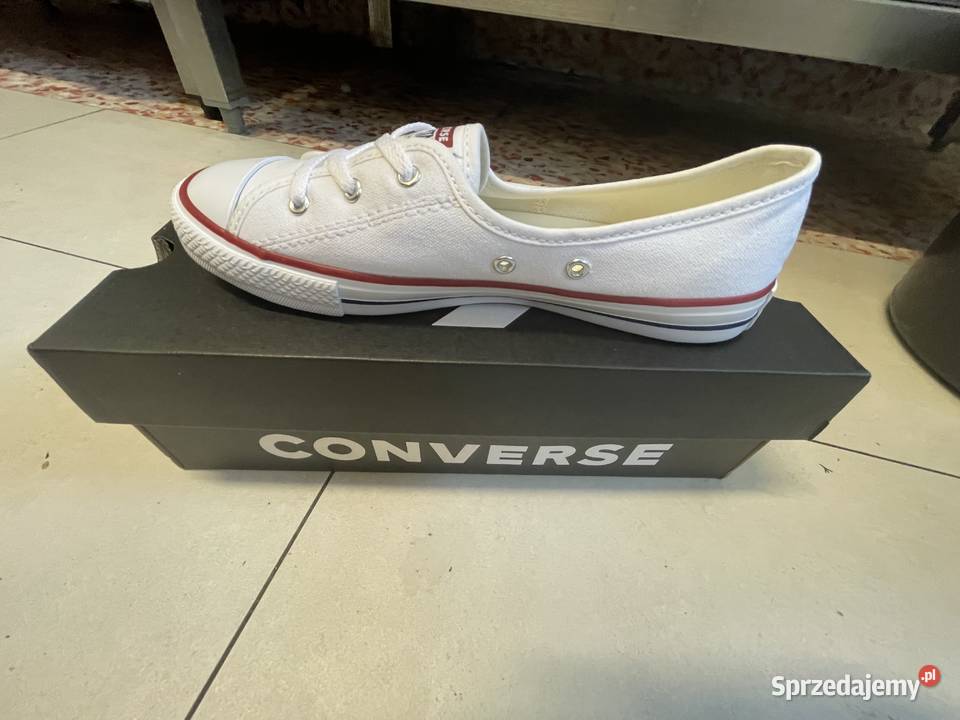 Białe trampki conversy 36 23cm Czeladź