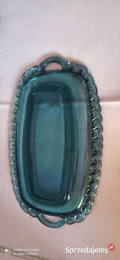 Karnawałowa szklana miska na owoce Indiana Amber sprzedam