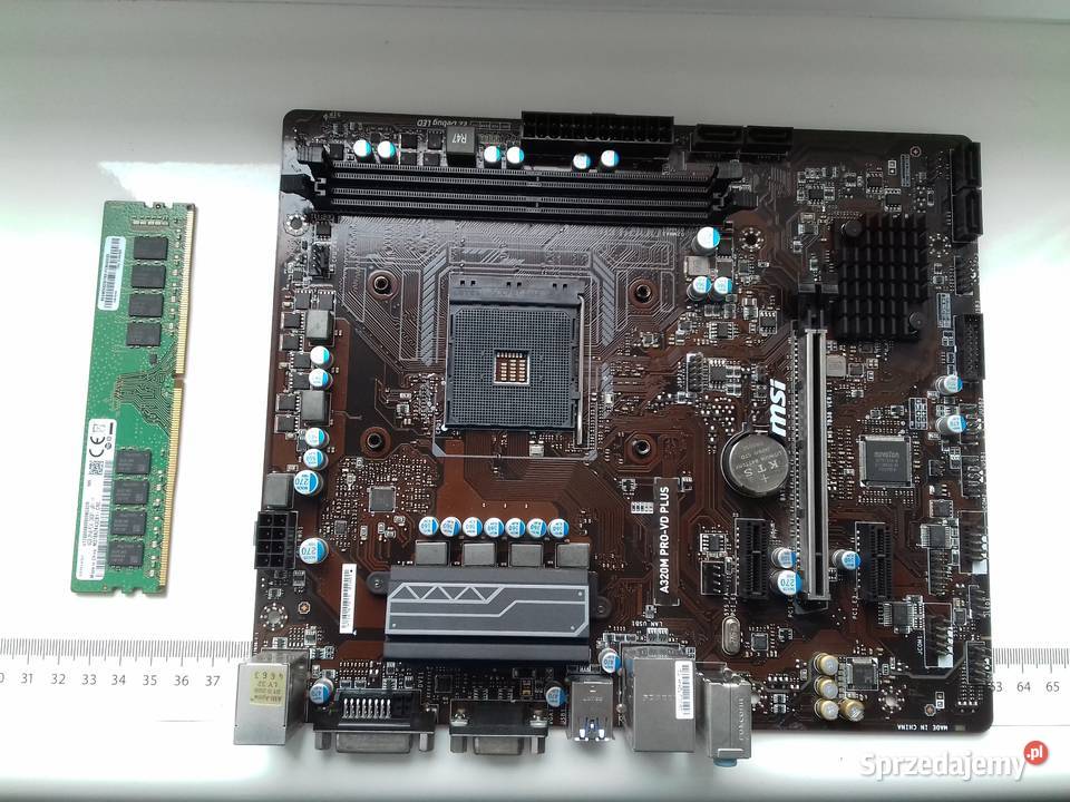 MSI A320M ProVD Plus DDR4 16GB Sprawne AM4 DVI Bydgoszcz sprzedam