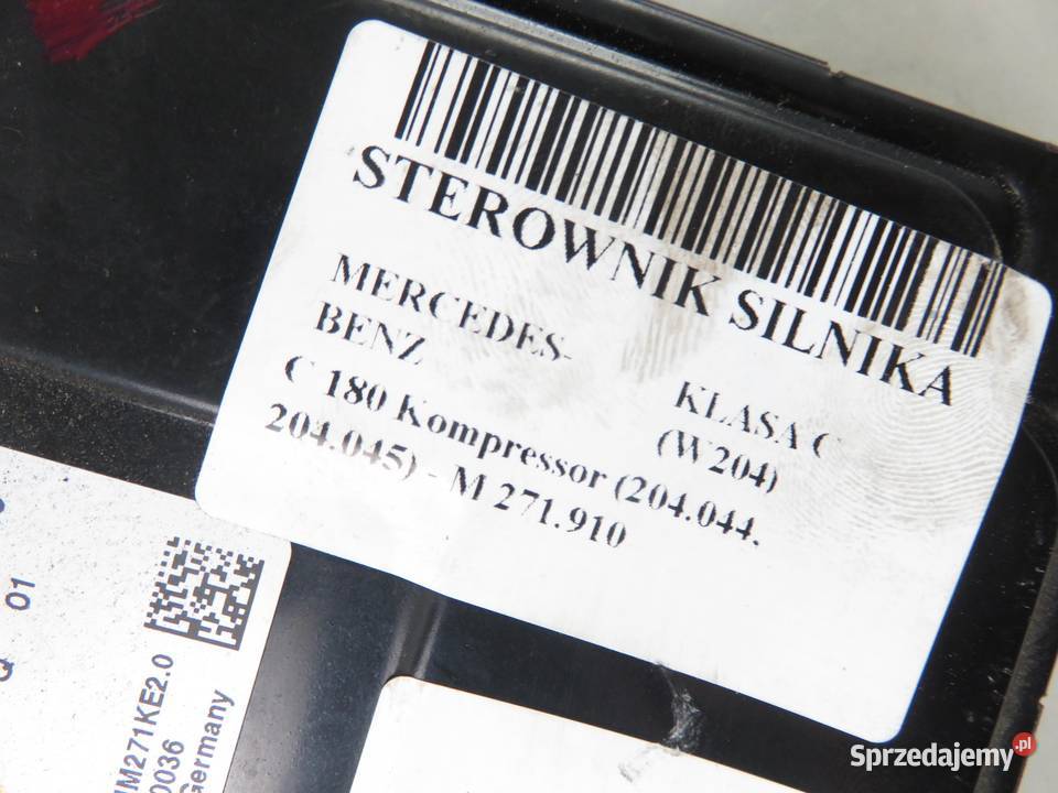 STEROWNIK MERCEDES W204 C 180 Kompressor