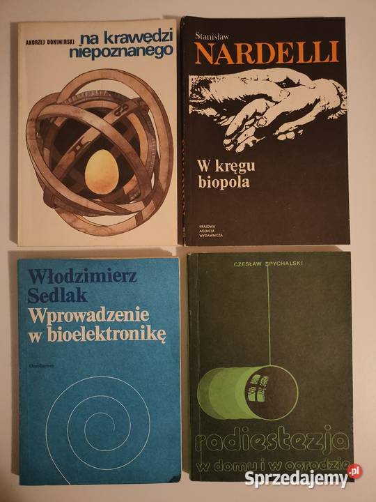 Zestaw książek radiestezja bioelektonika biopole Rok wydania 1986 wielkopolskie Kościan