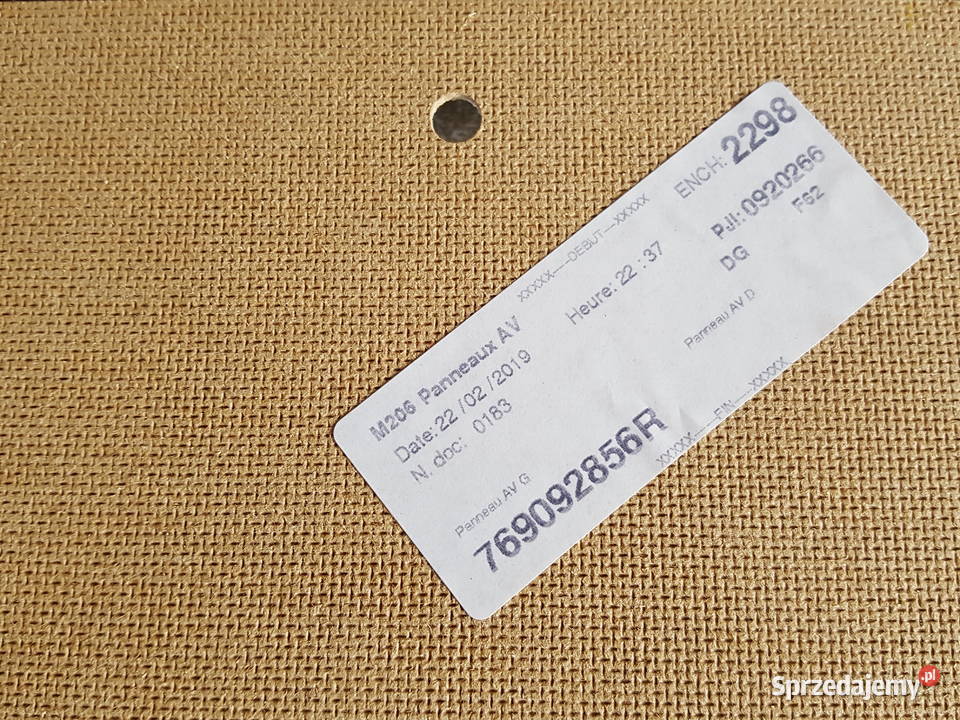 Renault Master Movano NV400 boczki płyty obicia Sokolniki-Las