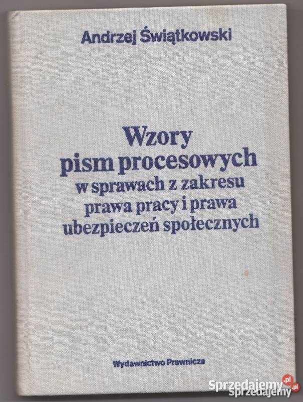 WZORY PISM PROCESOWYCH W SPRAWACH Z ZAKRESU łódzkie