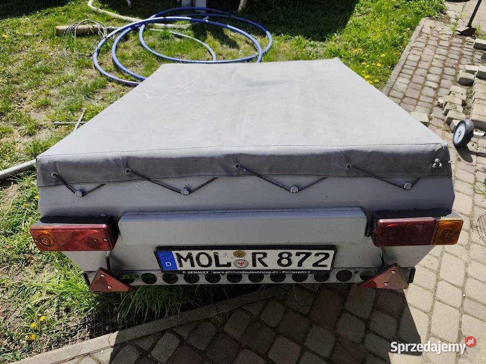 Solidna przyczepka DMC 350 z dokumentami towarowe Września